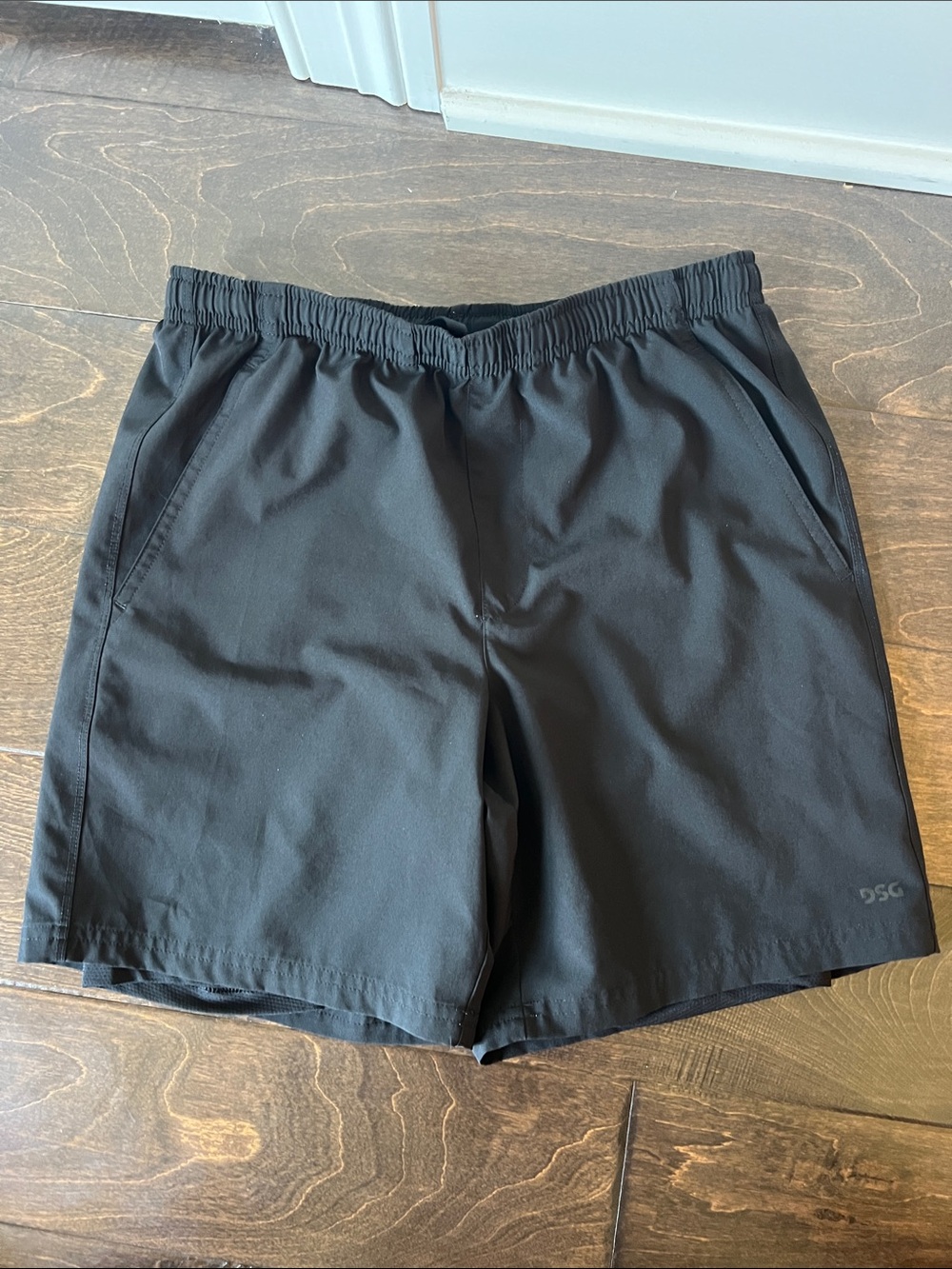 DSG Black Performance Shorts with Elastic Waistband